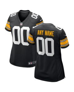 Women’s Black Pittsburgh Steelers Alternate Custom Game Jersey
