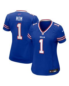Women’s Buffalo Bills Number 1 Mom Royal Game Jersey