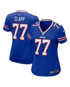 Women’s Buffalo Bills Will Clapp Royal Team Game Jersey