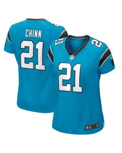 Women’s Carolina Panthers Jeremy Chinn Blue Player Game Jersey