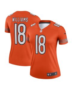 Women’s Chicago Bears Caleb Williams Orange Alternate Legend Player Performance Top