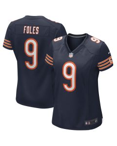 Women’s Chicago Bears Nick Foles Navy Game Jersey