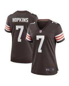 Women’s Cleveland Browns Dustin Hopkins Brown Team Game Jersey