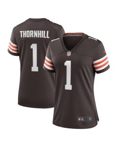 Women’s Cleveland Browns Juan Thornhill Brown Team Game Jersey