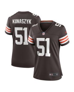 Women’s Cleveland Browns Kunaszyk Brown Game Player Jersey