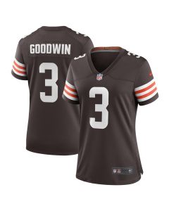 Women’s Cleveland Browns Marquise Goodwin Brown Game Jersey