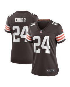 Women’s Cleveland Browns Nick Chubb Brown Team Game Jersey