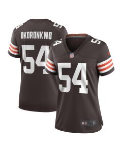 Women’s Cleveland Browns Ogbonnia Okoronkwo Brown Game Player Jersey