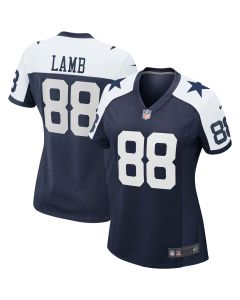 Women’s Dallas Cowboys CeeDee Lamb Navy Alternate Game Team Jersey