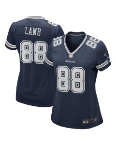 Women’s Dallas Cowboys CeeDee Lamb Navy Game Jersey