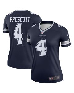 Women’s Dallas Cowboys Dak Prescott Navy Legend Player Performance Top