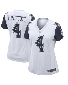 Women’s Dallas Cowboys Dak Prescott White Alternate Game Jersey