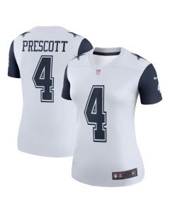 Women’s Dallas Cowboys Dak Prescott White Legend Player Performance Top