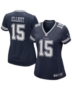 Women’s Dallas Cowboys Ezekiel Elliott Navy Game Jersey