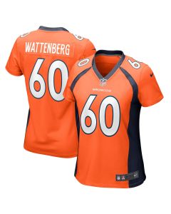 Women’s Denver Broncos Luke Wattenberg Orange Game Player Jersey