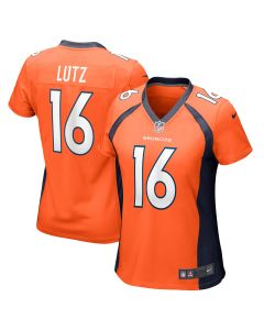 Women’s Denver Broncos Wil Lutz Orange Game Jersey