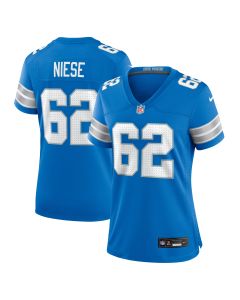 Women’s Detroit Lions Michael Niese Blue Team Game Jersey