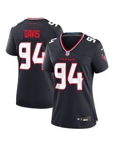 Women’s Houston Texans Khalil Davis Navy Team Game Jersey
