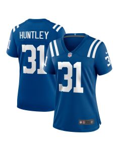 Women’s Indianapolis Colts Jason Huntley Royal Team Game Jersey