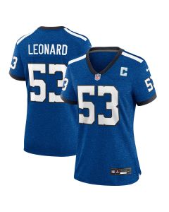 Women’s Indianapolis Colts Shaquille Leonard Blue Player Jersey