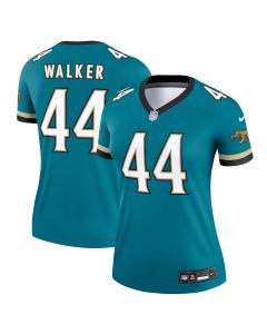 Women’s Jacksonville Jaguars Travon Walker Prowler Throwback Teal Alternate Legend Player Performance Top