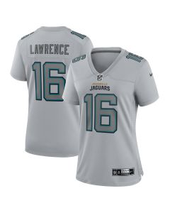 Women’s Jacksonville Jaguars Trevor Lawrence Gray Atmosphere Fashion Game Jersey