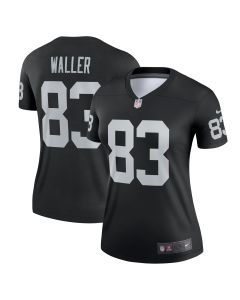 Women’s Las Vegas Raiders Darren Waller Black Team Legend Player Performance Top