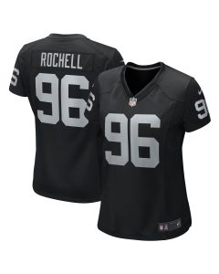Women’s Las Vegas Raiders Isaac Rochell Black Team Game Jersey