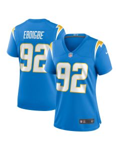 Women’s Los Angeles Chargers Justin Eboigbe Powder Blue Game Jersey