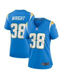 Women’s Los Angeles Chargers Milton Wright Powder Blue Game Jersey