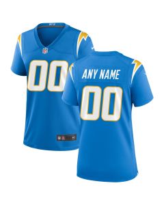 Women’s Los Angeles Chargers Powder Blue Custom Game Jersey