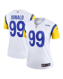 Women’s Los Angeles Rams Aaron Donald White Alternate Legend Player Performance Top
