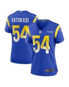 Women’s Los Angeles Rams Olakunle Fatukasi Royal Game Jersey