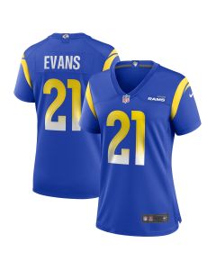 Women’s Los Angeles Rams Zach Evans Royal Home Game Jersey