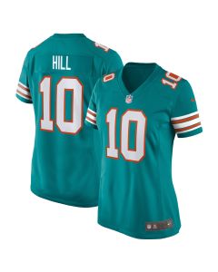Women’s Miami Dolphins Tyreek Hill Aqua Alternate Game Jersey