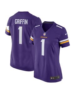 Women’s Minnesota Vikings Shaquill Griffin Purple Team Game Jersey