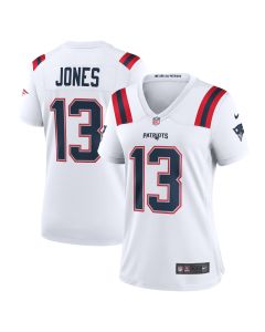 Women’s New England Patriots Jack Jones White Game Player Jersey