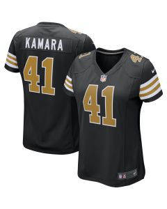 Women’s New Orleans Saints Alvin Kamara Black Player Jersey