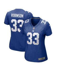 Women’s New York Giants Aaron Robinson Royal Game Player Jersey