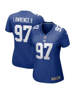Women’s New York Giants Dexter Lawrence II Royal Team Game Player Jersey