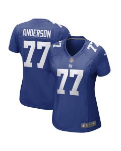 Women’s New York Giants Jack Anderson Royal Game Player Jersey