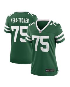 Women’s New York Jets Alijah Vera-Tucker Legacy Green Team Game Jersey