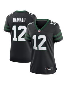 Women’s New York Jets Joe Namath Legacy Black Retired Player Alternate Game Jersey
