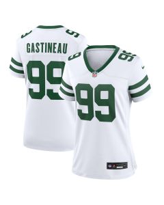 Women’s New York Jets Mark Gastineau White Legacy Retired Player Game Jersey