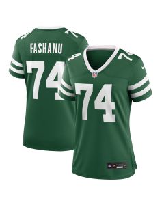 Women’s New York Jets Olu Fashanu Legacy Green Team Game Jersey
