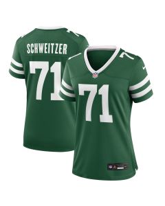 Women’s New York Jets Wes Schweitzer Legacy Green Team Game Jersey