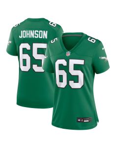 Women’s Philadelphia Eagles Lane Johnson Kelly Green Alternate Game Jersey