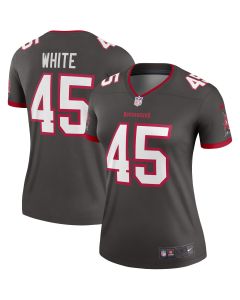Women’s Tampa Bay Buccaneers Devin White Pewter Alternate Legend Player Performance Top