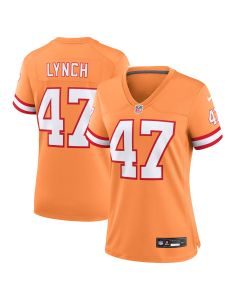 Women’s Tampa Bay Buccaneers John Lynch Orange Throwback Game Jersey
