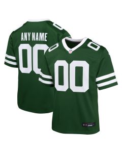 Youth New York Jets Legacy Green Custom Game Jersey